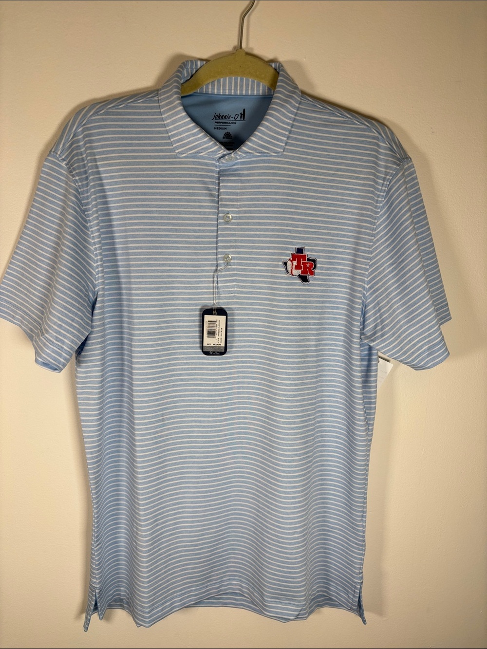 Johnnie-O Texas Rangers Cooperstown Logo Clipper Polo – Men’s M